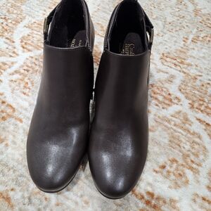 Croft & Barrow Dark Brown Ankle Booties